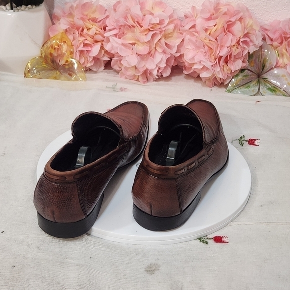 Rush By Gordon Rush Brown Leather Loafer Style Men\'s Slip on Dress Shoes Sz: 9 main image 7